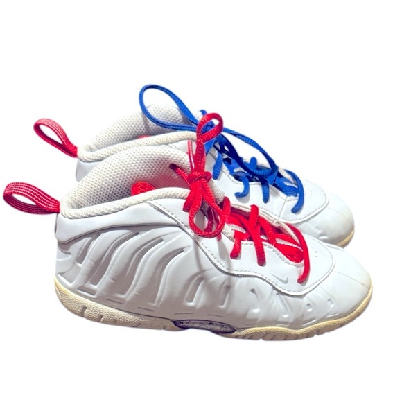 Nike Little Posite One GS ‘USA Moon’ Size 10C - Picture 2 of 5